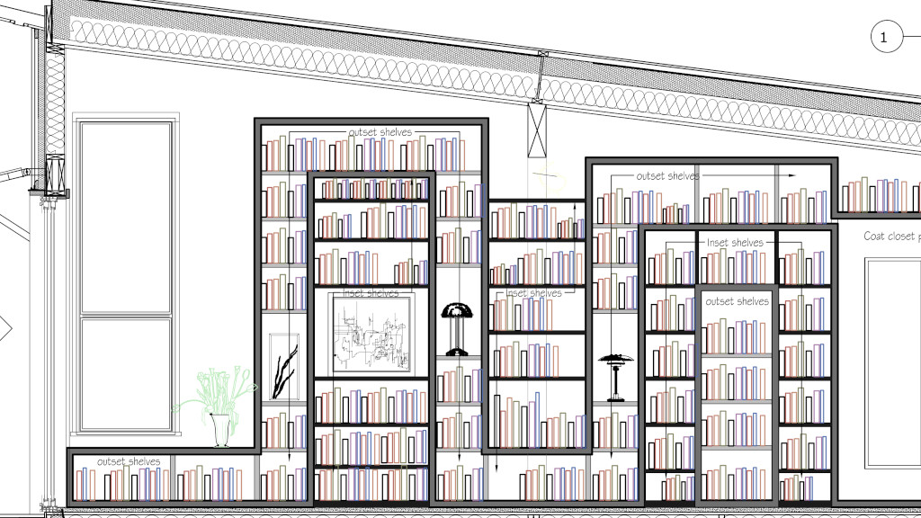 Book shelve design by mpdesigndrafting.com